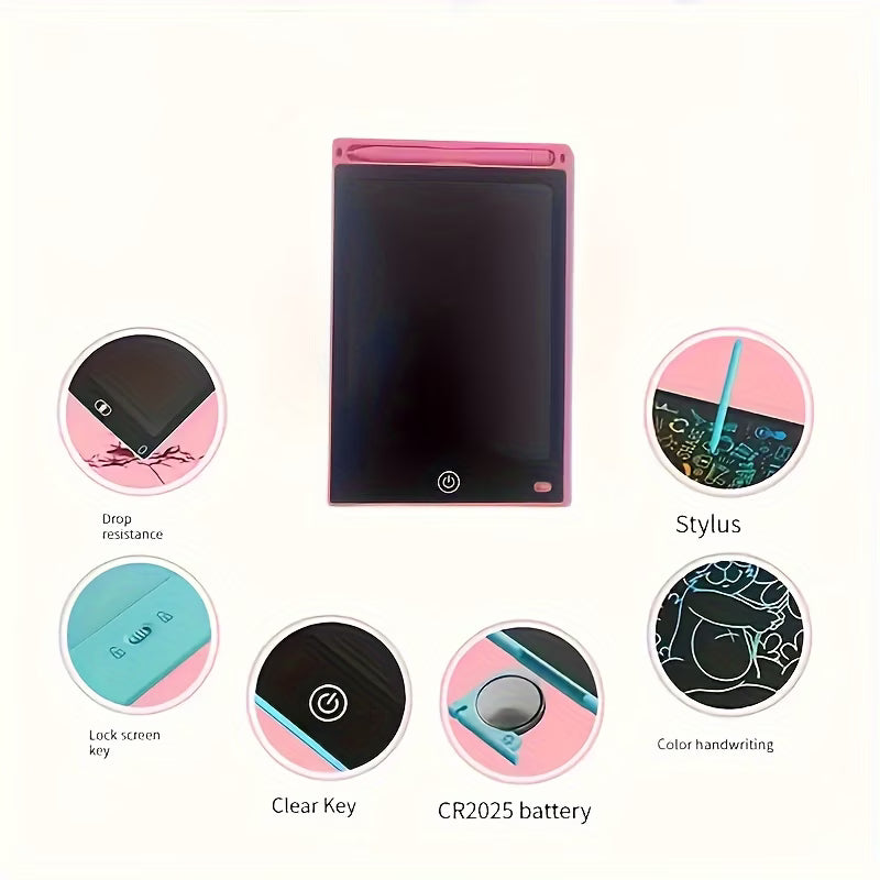 8.5-Inch Color LCD Doodle Tablet – Erasable Writing & Drawing Board
