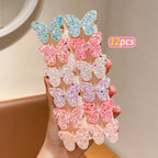 Heart Charm Hair Clips Set Cute Aesthetic Sequin Pins