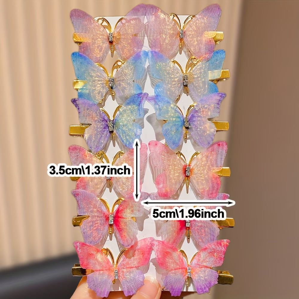 Kawaii Pop Hair Clips Set Cute Multicolor Mini Claws