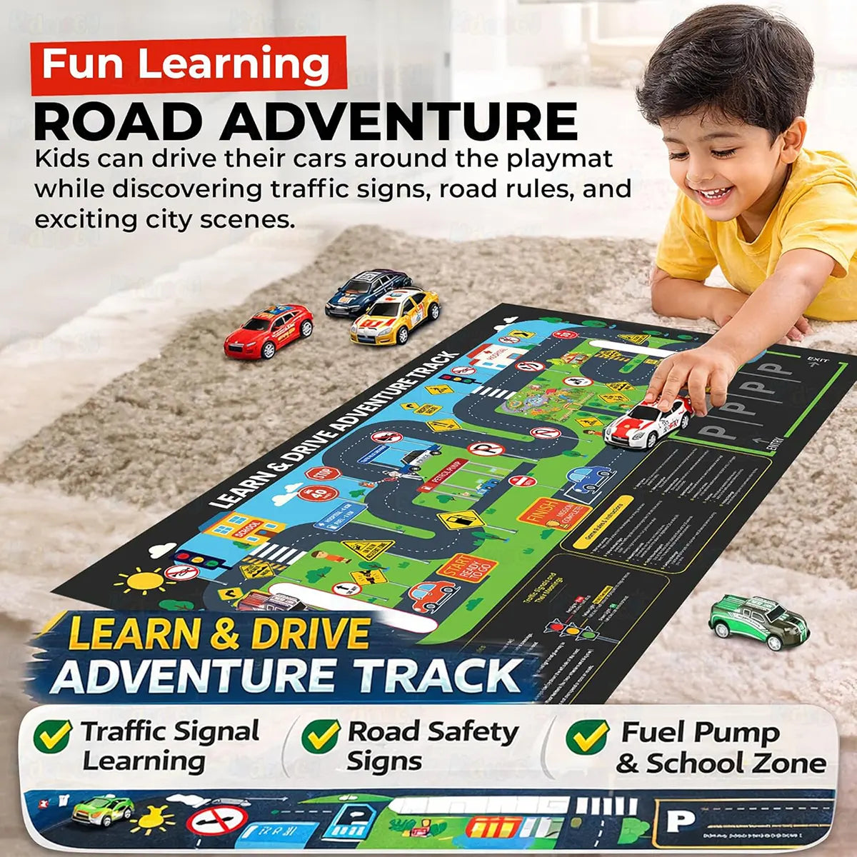 Multicolor alloy miniature toy racing cars with a red storage container box