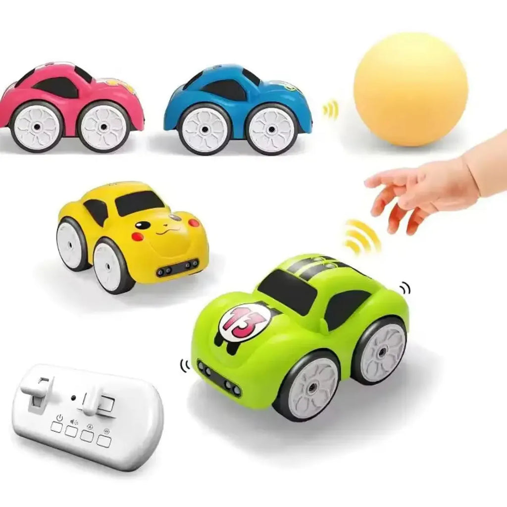 Multicolor remote control toy car with number 15 design and led lights