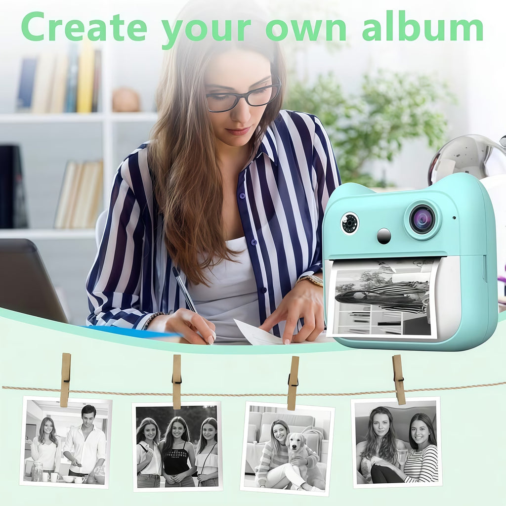 Portable Kids Instant Print Camera