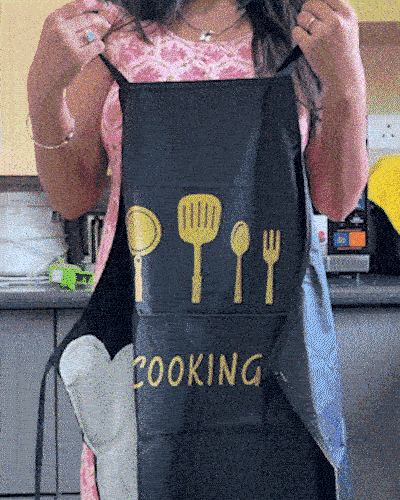 Multipurpose Waterproof Apron — Kitchen, Gardening, Painting + Dual Towel Panels Buy 1 Get 2 Free