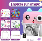 📸 Instant Print Camera for Kids – Fun, Creative & Mess-Free Printing! 🎉