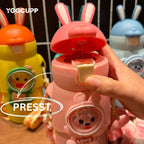 Cute Rabbit Water Bottle – Cartoon Stainless Steel Bottle