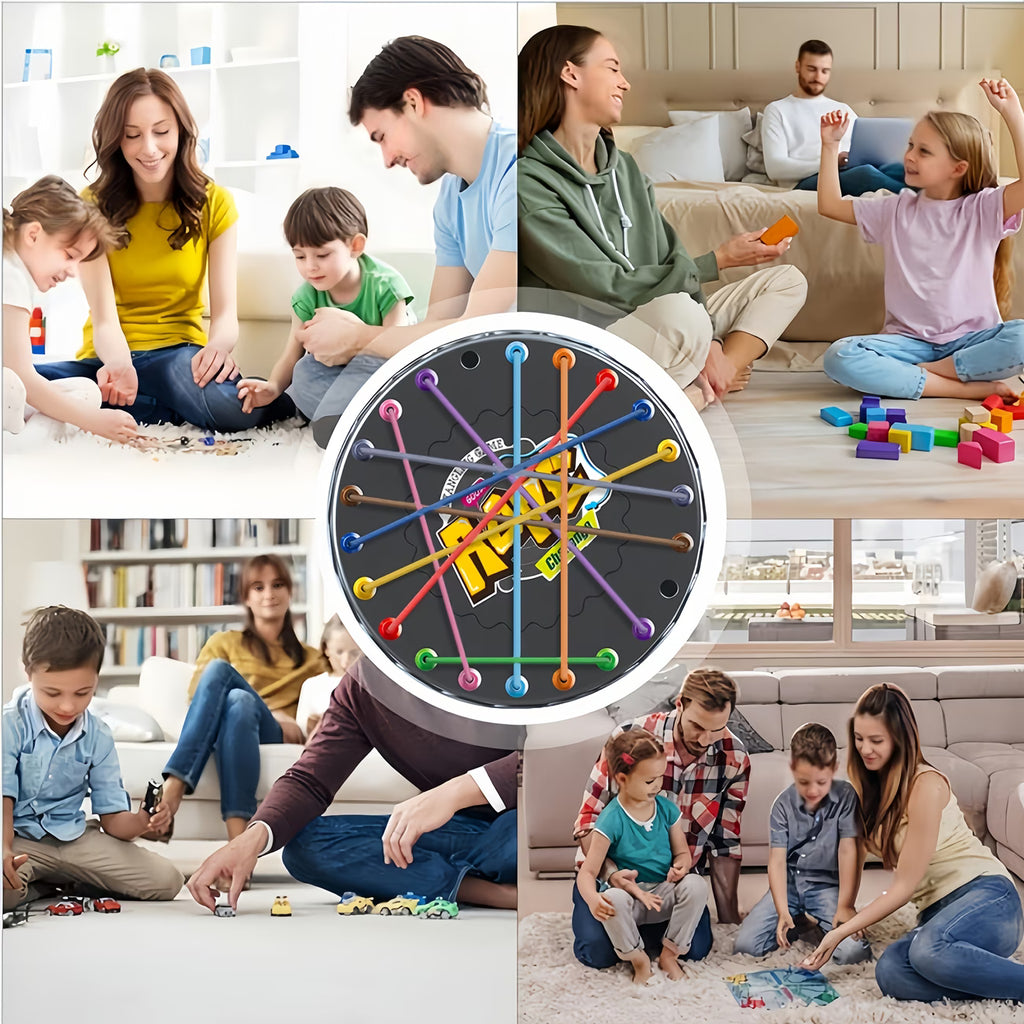 13 Piece Round Rope Knot Puzzle Set Brain Training & Team Building Game