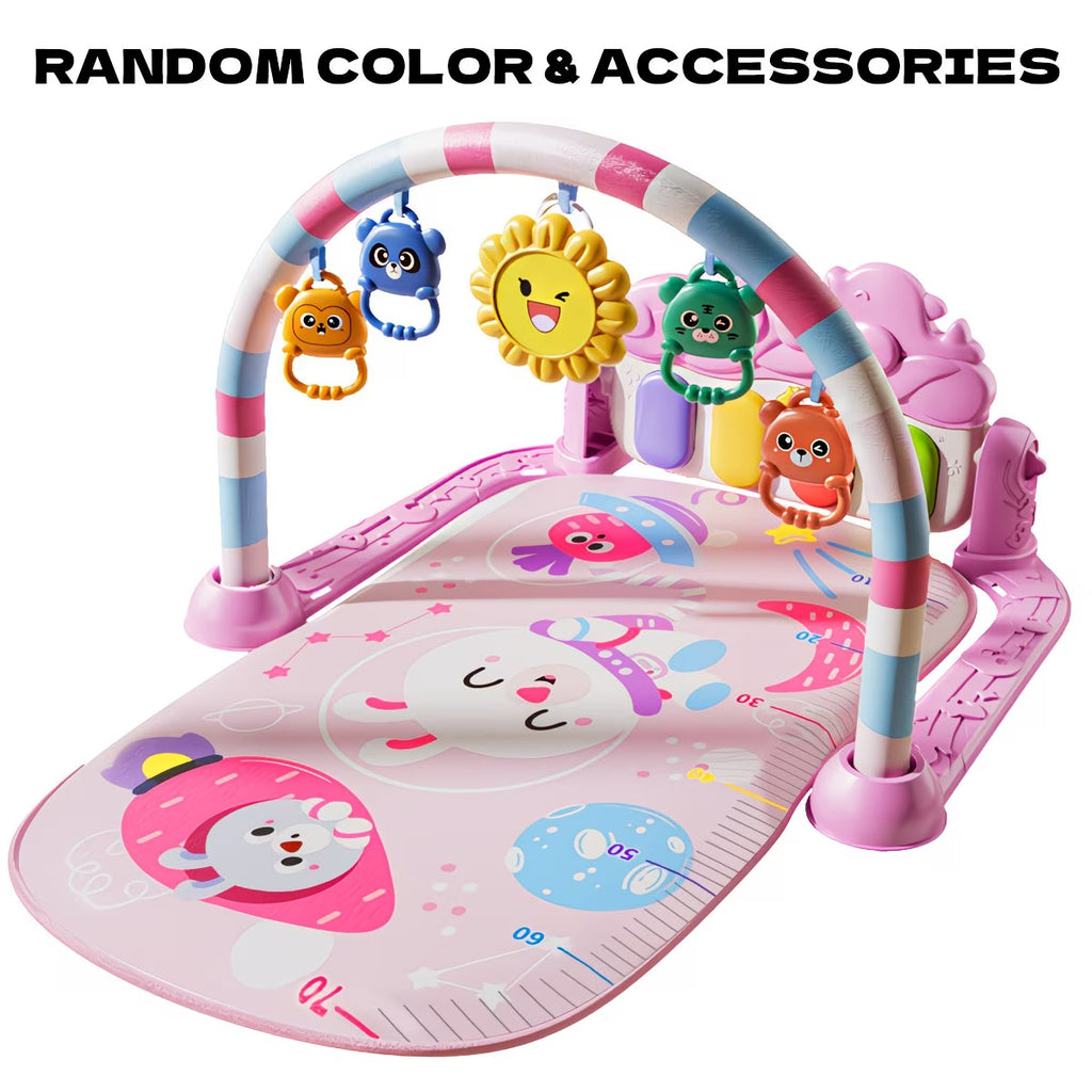 Baby Activity Gym Play Mat with Music & Lights for Infants