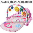 Baby Activity Gym Play Mat with Music & Lights for Infants