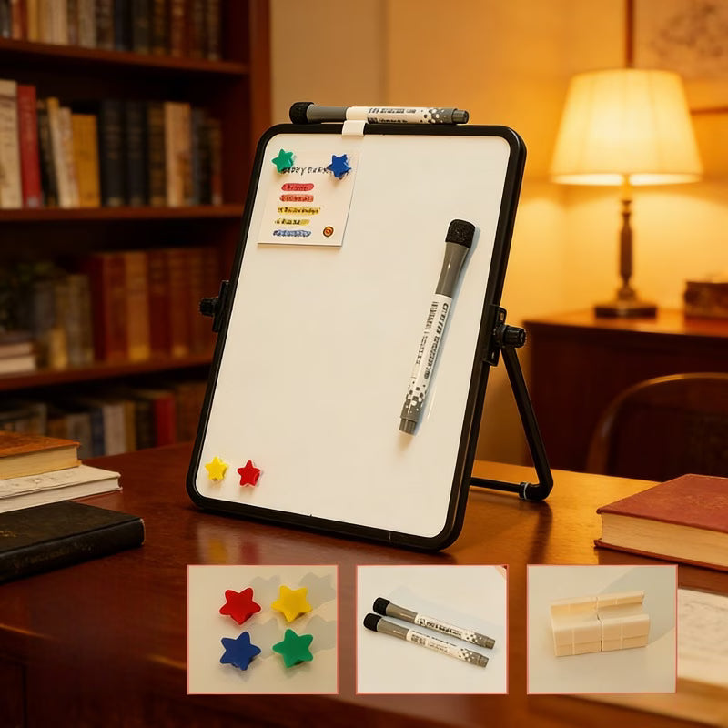 Magnetic Desktop Whiteboard – Reusable Writing Board