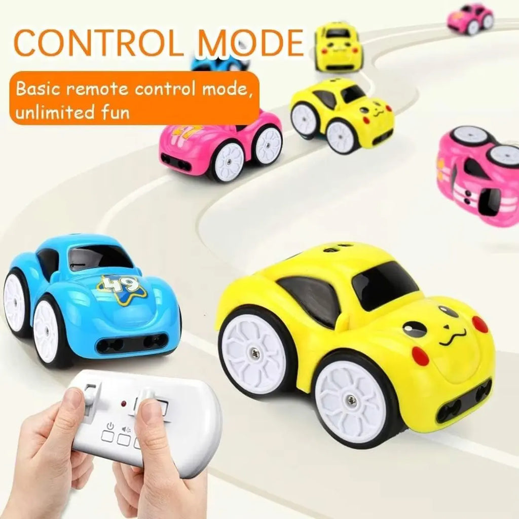 Multicolor remote control toy car with number 15 design and led lights