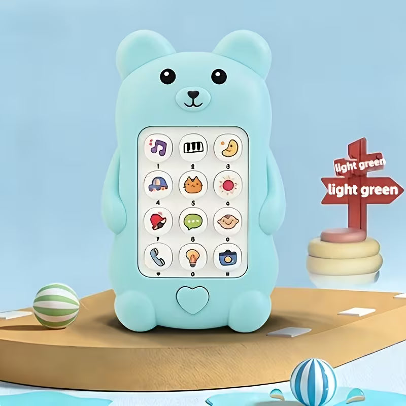 Cartoon Bear Toy Phone – Music & Light Toy