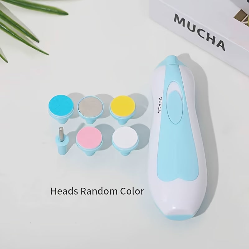 Children’s Electric Baby Nail Trimmer Kit – Safe Nail Clipper and Polishing Set