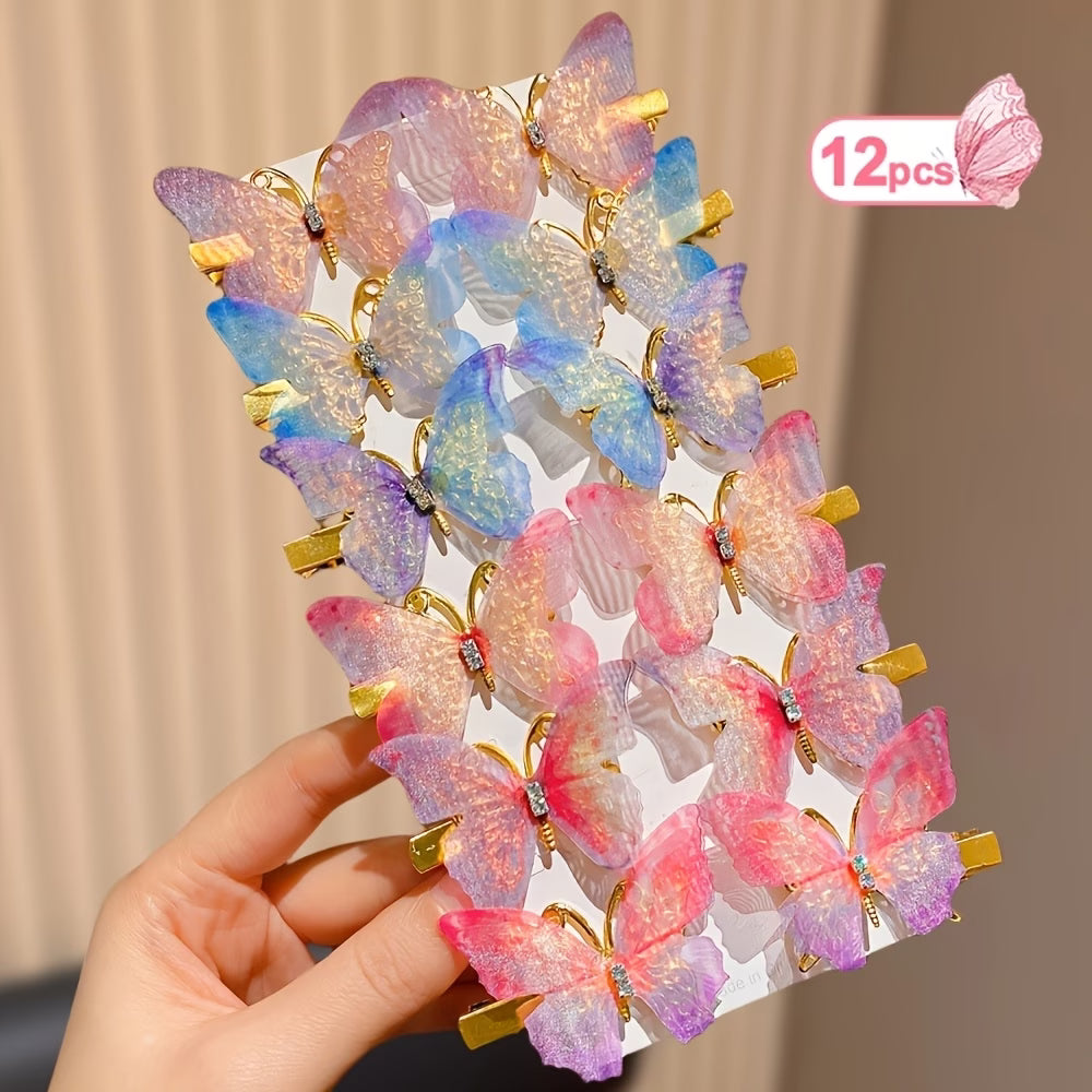 Kawaii Pop Hair Clips Set Cute Multicolor Mini Claws