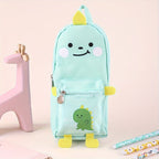 Large Capacity Cartoon Animal Pencil Case – Durable Oxford Fabric Storage Pouch