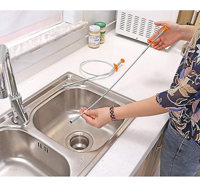 Pack Of 2 Hair Catching Drain Cleaner Wire