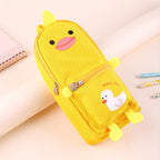 Large Capacity Cartoon Animal Pencil Case – Durable Oxford Fabric Storage Pouch