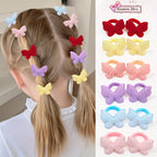 Pastel Pop Hair Ties – 8PCS Cute Fabric Bands for Girls