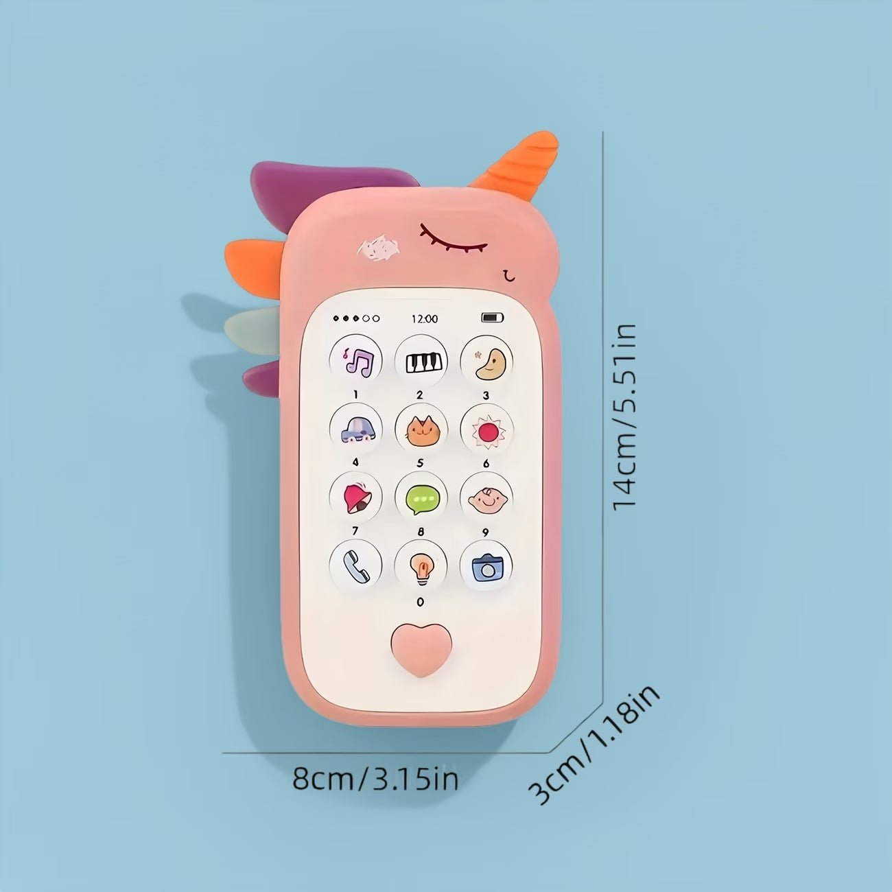 Cartoon Bear Toy Phone – Music & Light Toy