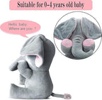 Musical Elephant Plush Toy – Soft Stuffed Animal with Light and Sound for Babies