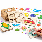 Wooden DIY Drawing Stencils And Tools for Drawing ( Pack Of 20 )
