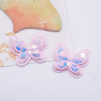 Sparkle Bow Appliqué Set 8PCS Glitter Craft Embellishments