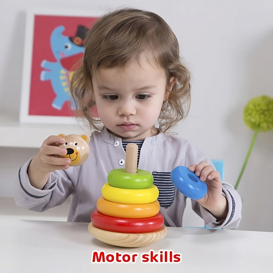 Rainbow Stacking Blocks Toy