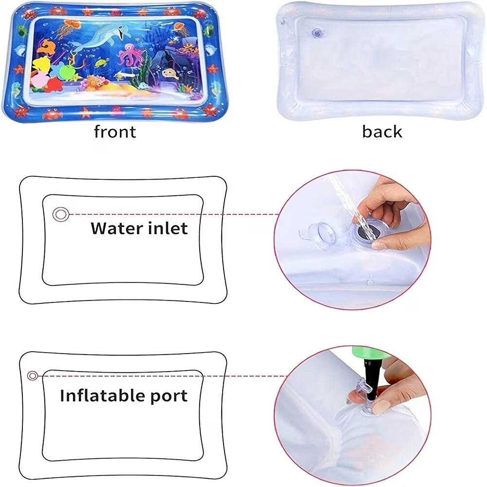 Baby Water Play Mat – Inflatable Sensory Development Activity Mat
