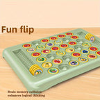 36-Piece Flip Chess Memory Board Game – Fruit and Animal Themed Concentration Puzzle
