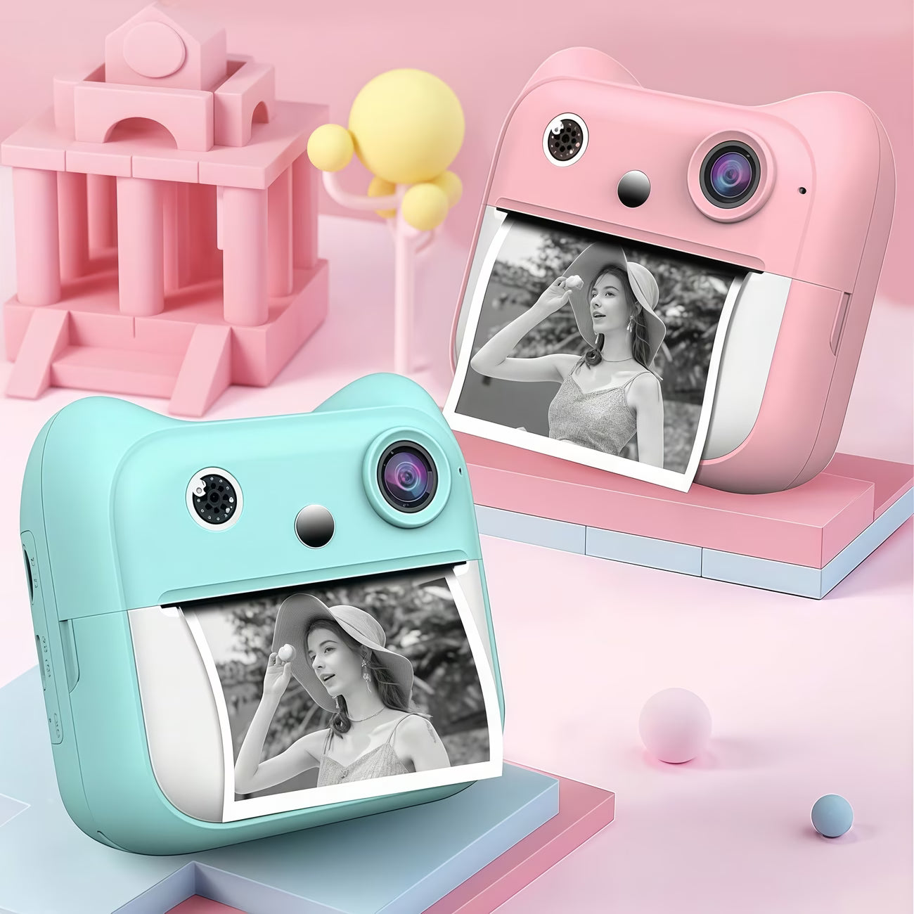 Portable Kids Instant Print Camera