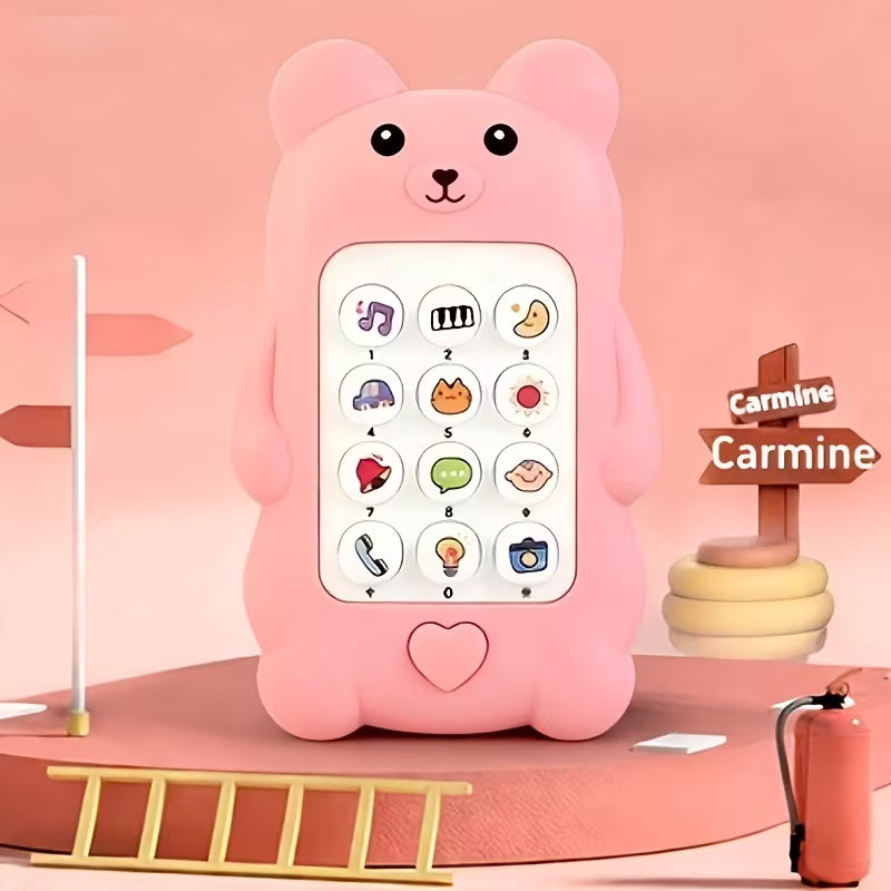 Cartoon Bear Toy Phone – Music & Light Toy