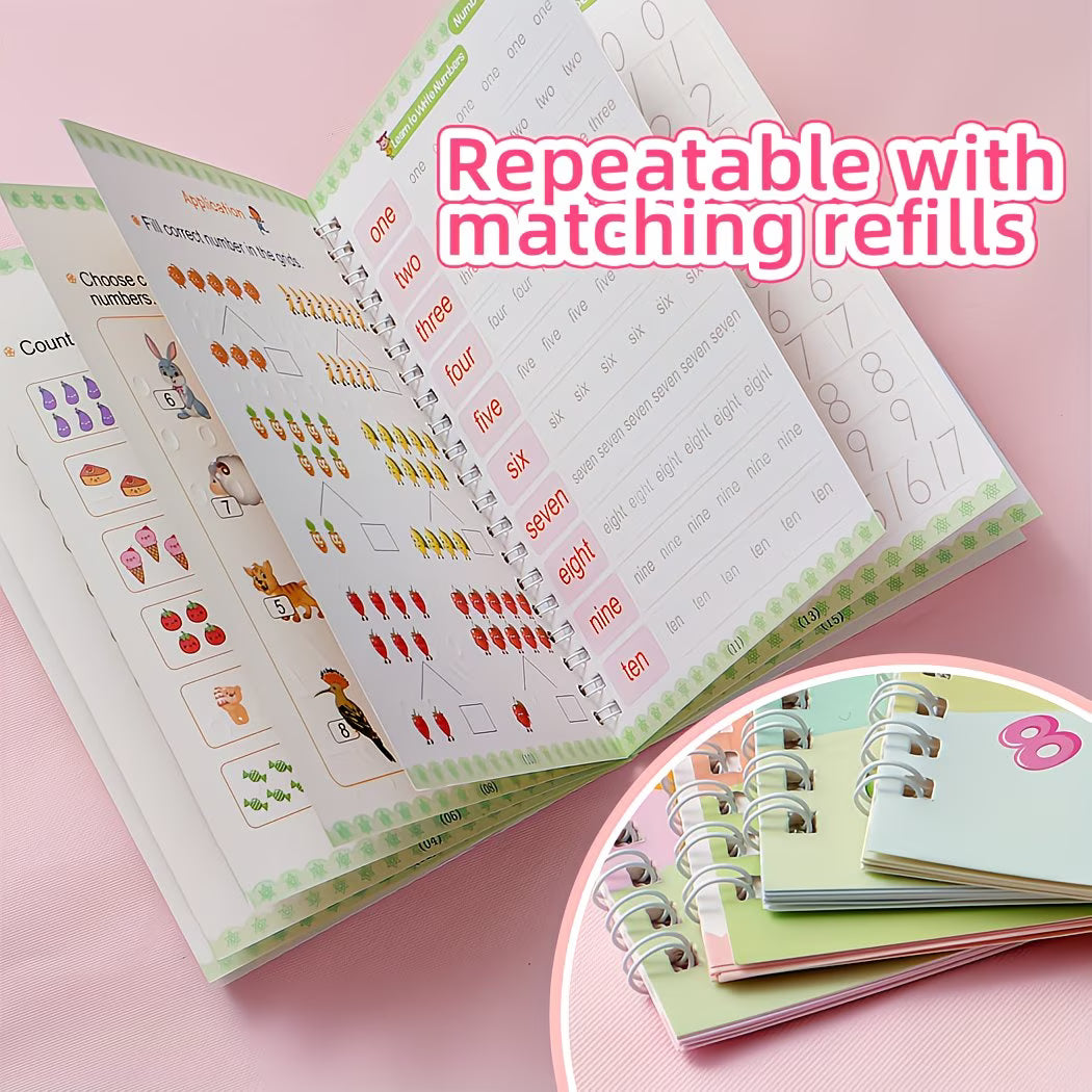 Magic Practice Copybook Set (4 Books + Pen Kit)