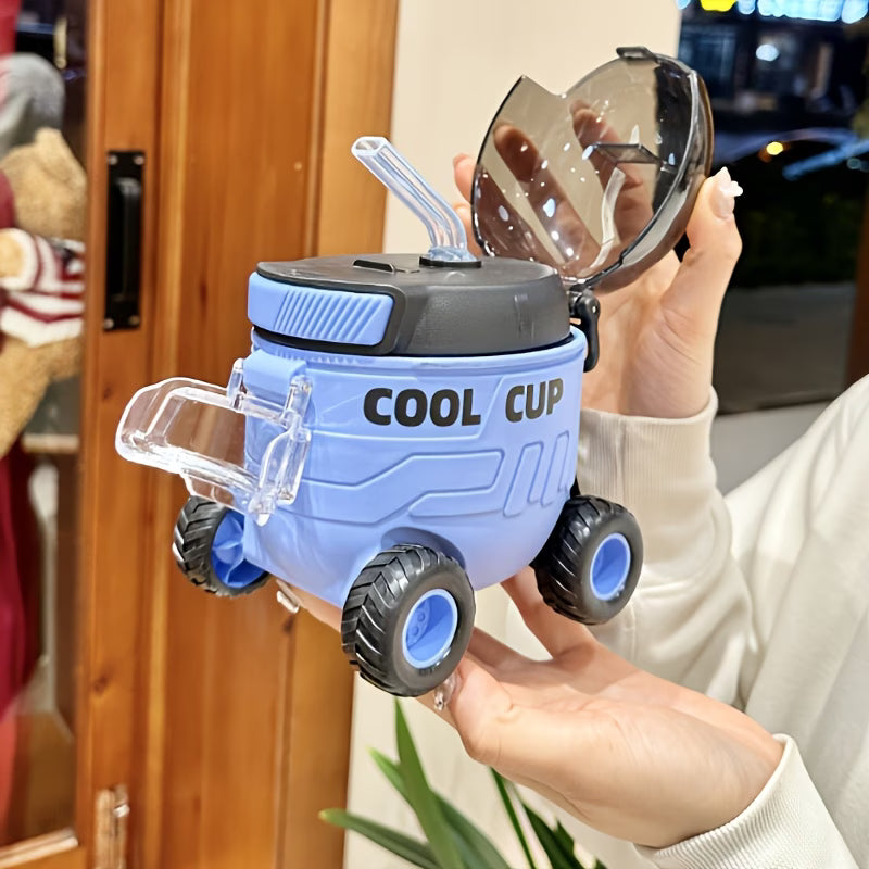 Cute Cartoon Water Bottle – Portable Straw Cup