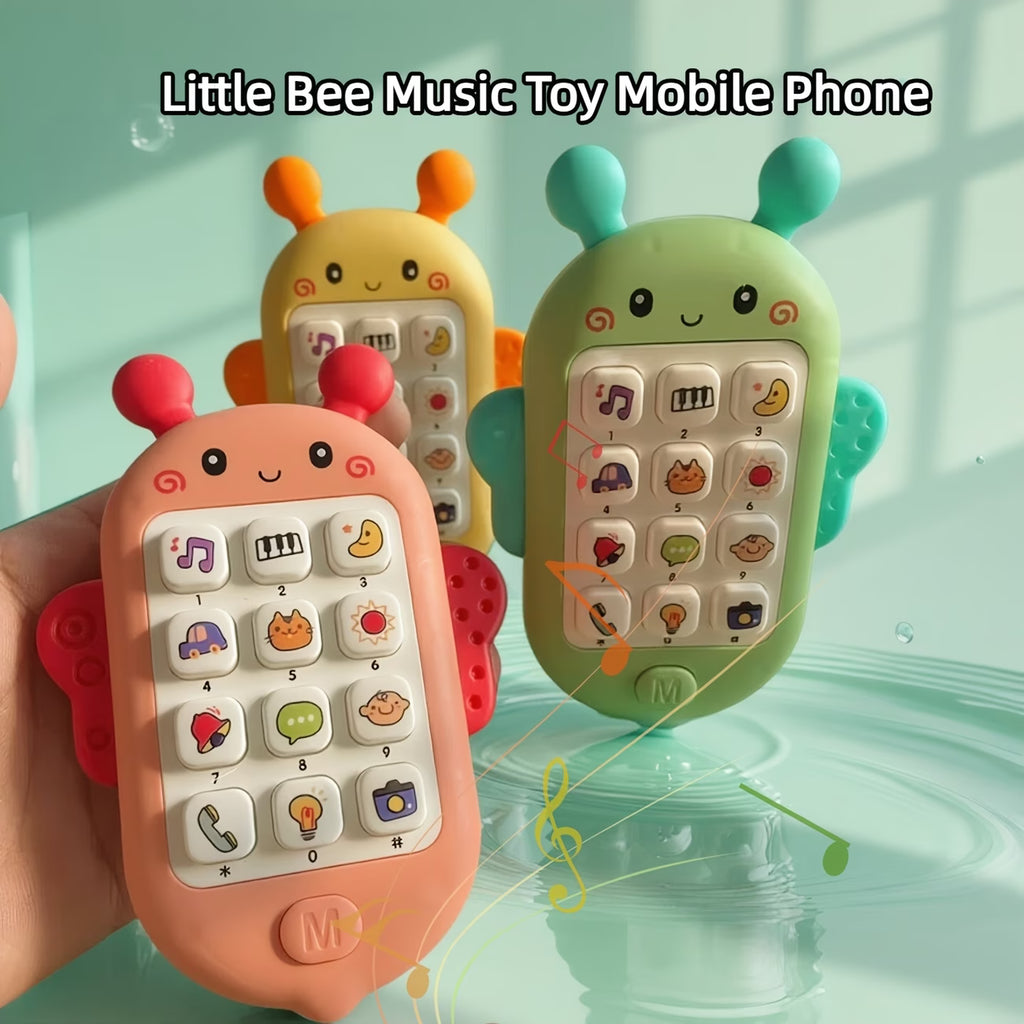 Cartoon Bear Toy Phone – Music & Light Toy