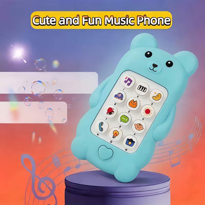Cartoon Bear Toy Phone – Music & Light Toy