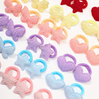 Pastel Pop Hair Ties – 8PCS Cute Fabric Bands for Girls