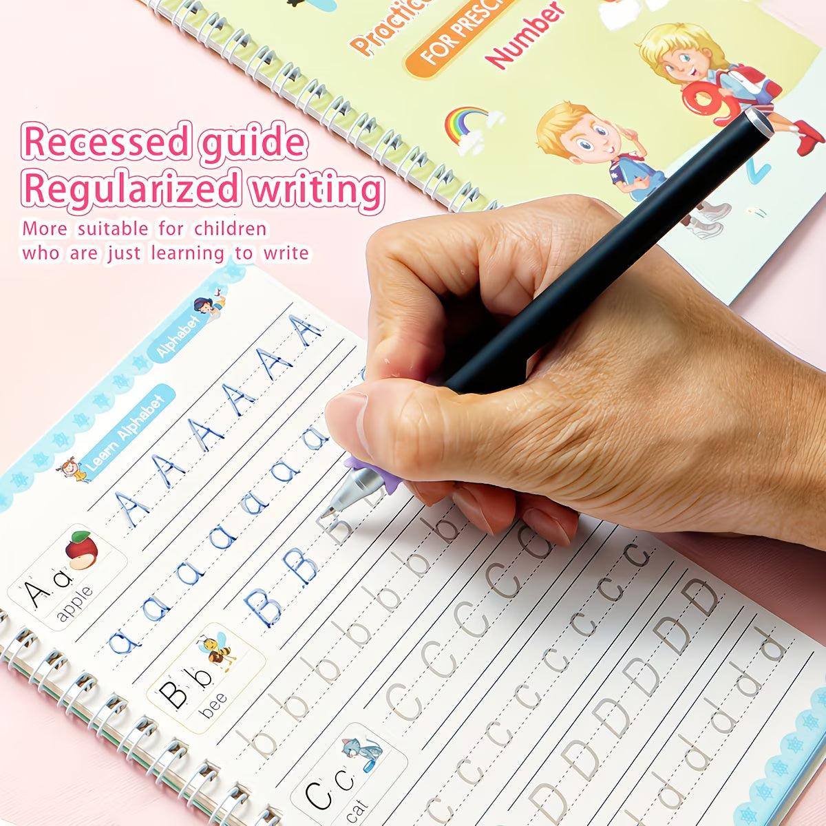 Magic Practice Copybook Set (4 Books + Pen Kit)