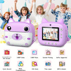 Kids Instant Print Camera with Dual Lens