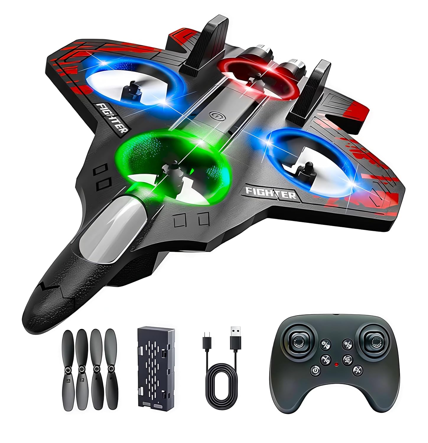 RC Airplane Toy – Rechargeable Remote Control Flying Plane