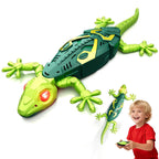 Remote Control Wall Climbing Lizard Toy with LED Eyes – Rechargeable Gecko That Crawls on Walls, Floors & Ceilings | Fun Prank Toy