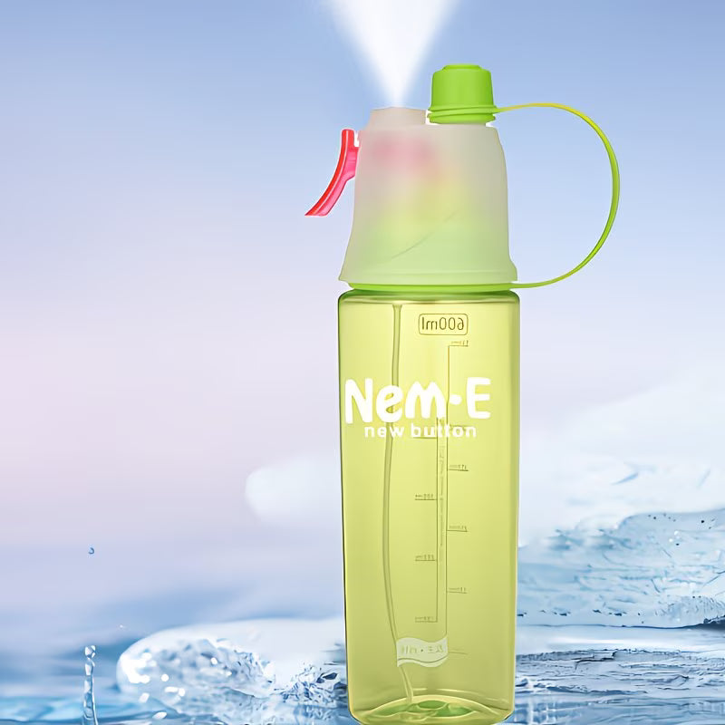 Personalized Sports Spray Water Bottle – Leakproof Mist & Drink Cooling Bottle