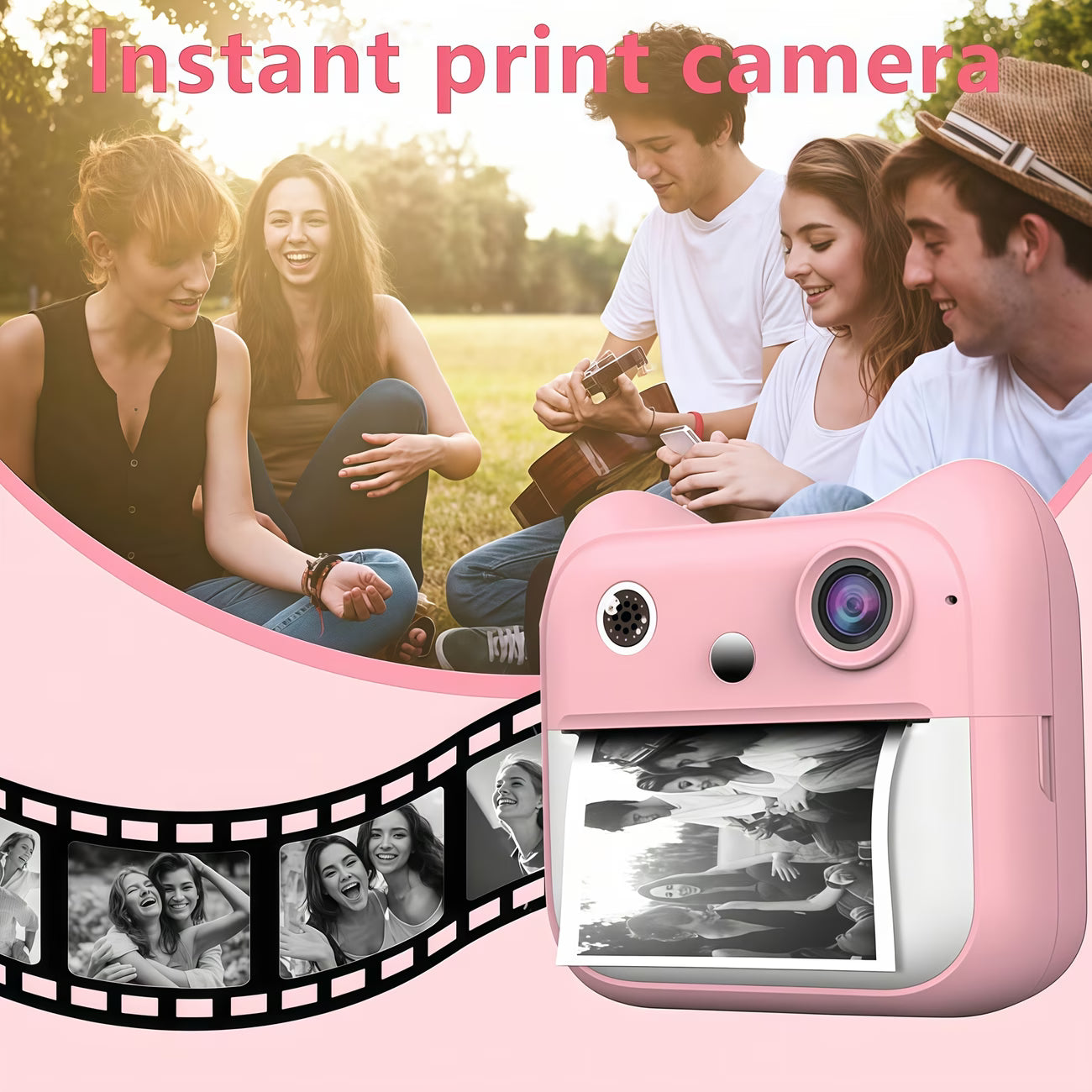 Portable Kids Instant Print Camera