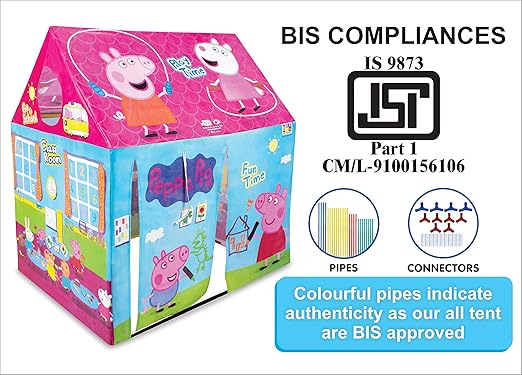 Peppa Pig Playhouse Tent – Kids Indoor Play Tent