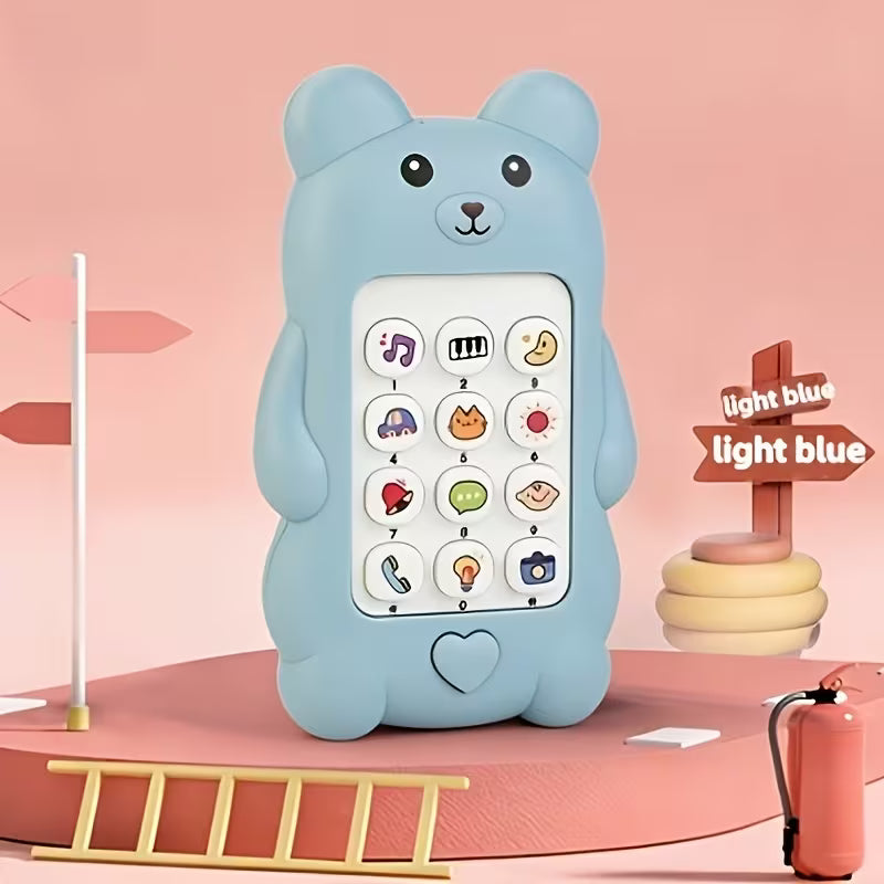 Cartoon Bear Toy Phone – Music & Light Toy
