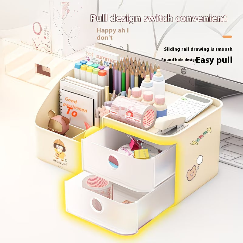 Large Capacity Desk Organizer with Drawers – Multi-Functional Storage