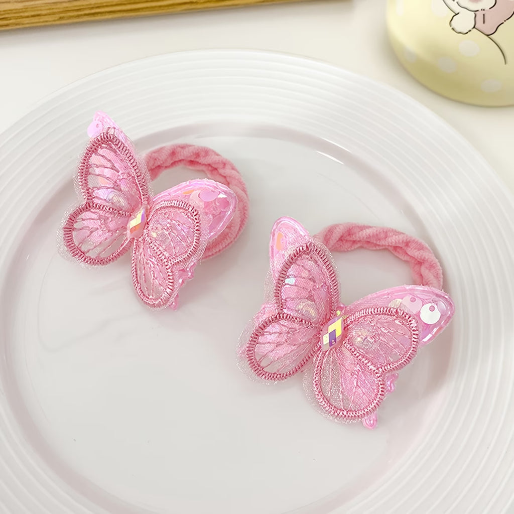 Coquette Luxe Hair Set – 8PCS Bow Headband & Elastic Ties