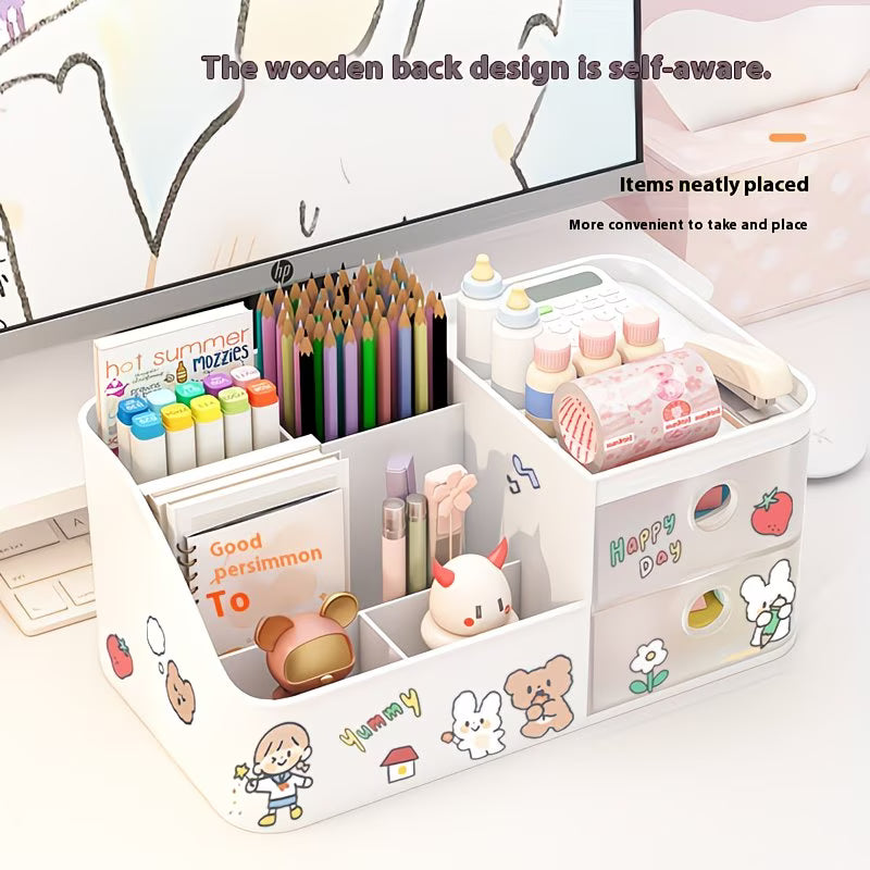 Large Capacity Desk Organizer with Drawers – Multi-Functional Storage