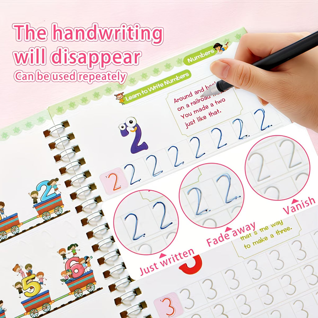 Magic Practice Copybook Set (4 Books + Pen Kit)