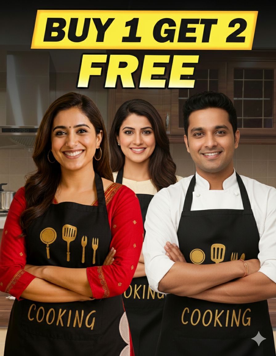 Multipurpose Waterproof Apron — Kitchen, Gardening, Painting + Dual Towel Panels Buy 1 Get 2 Free