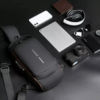 Urban USB Anti-Theft Fashion Sling Bag for Men & Women – Compact Crossbody Chest Bag