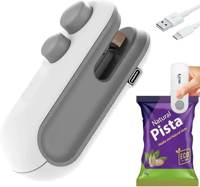 Mini Sealing Machine – Portable Handheld Sealer Clip for Food, Snacks, Chips